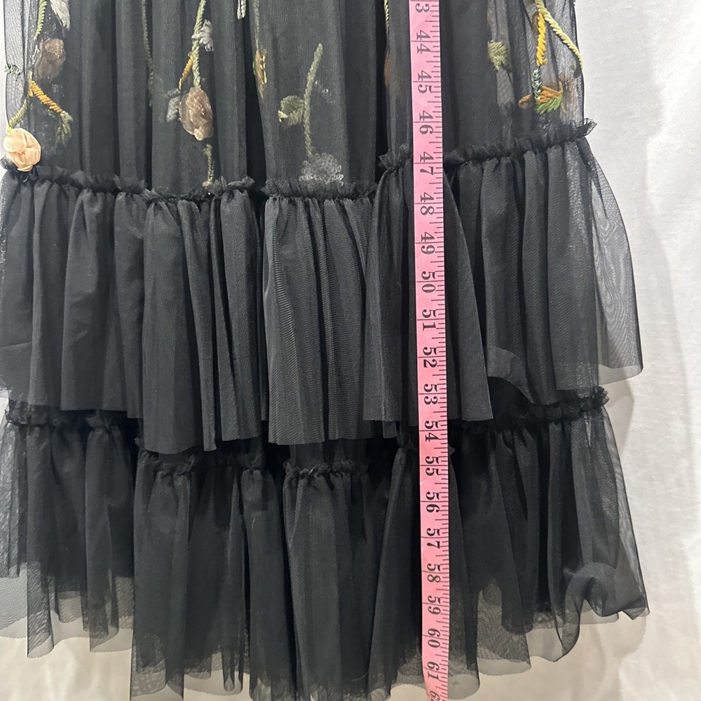 NWT Mac Duggal [ 4 ] 9171 Embellished Sleeveless V Neck‎ A Line Gown Black J1641 - Picture 8 of 14